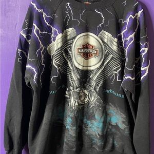 ISO IN SEARCH OF HARLEY DAVIDSON THUNDER LIGHTNING SWEATSHIRT SIZE XXL